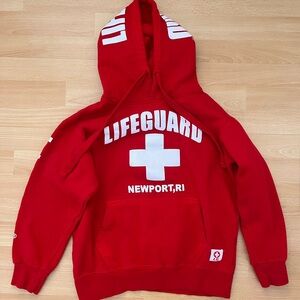 Red Lifeguard Hoodie